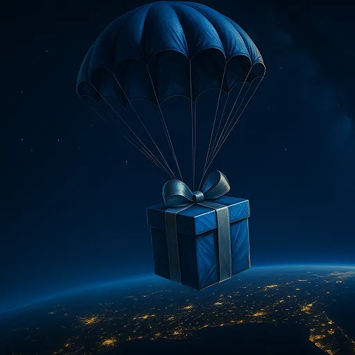 1win Parachuting Gift